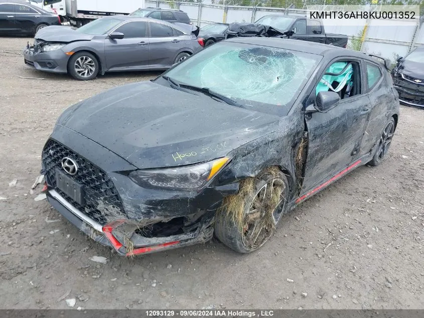 KMHT36AH8KU001352 2019 Hyundai Veloster N