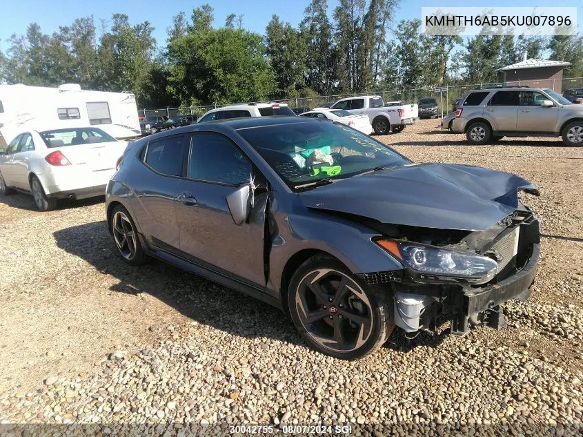 KMHTH6AB5KU007896 2019 Hyundai Veloster Turbo/Turbo R-Spec/Turbo Ultimate