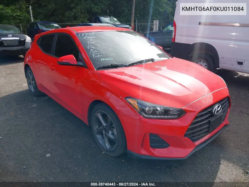 KMHTG6AF0KU011084 2019 Hyundai Veloster 2.0