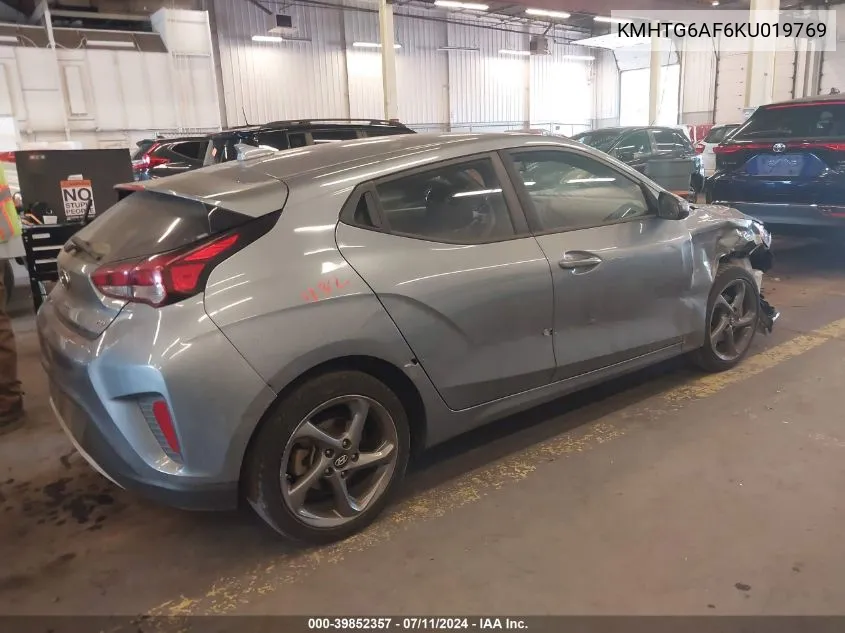 KMHTG6AF6KU019769 2019 Hyundai Veloster 2.0