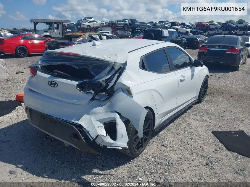 KMHTG6AF9KU001654 2019 Hyundai Veloster 2.0