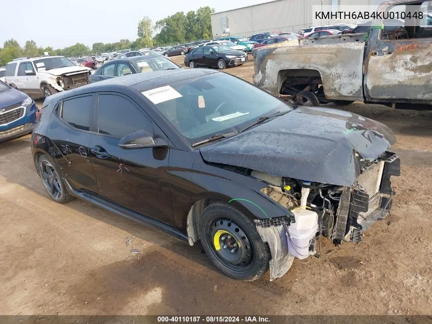 KMHTH6AB4KU010448 2019 Hyundai Veloster Turbo