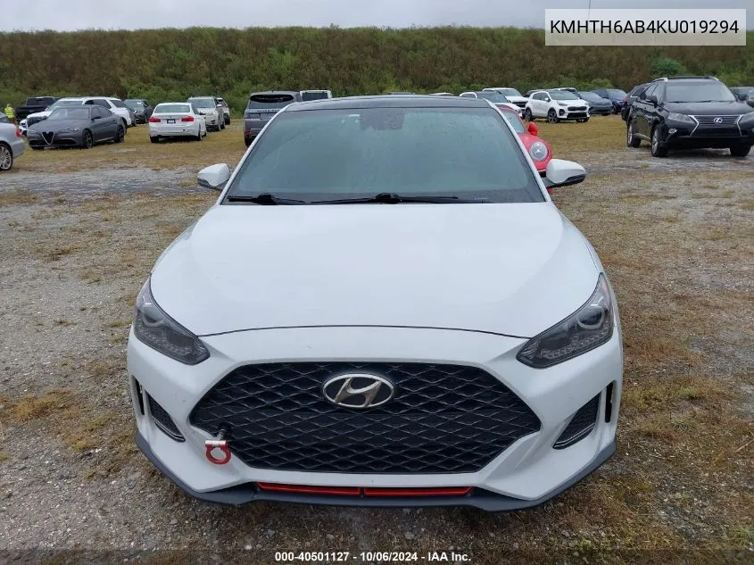 KMHTH6AB4KU019294 2019 Hyundai Veloster Turbo/Turbo R-Spec/Turbo