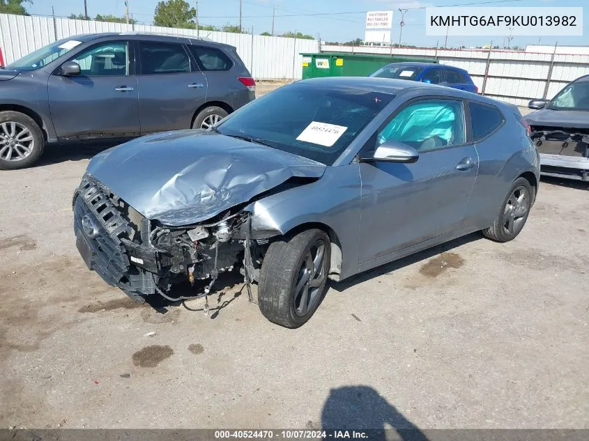 KMHTG6AF9KU013982 2019 Hyundai Veloster 2.0