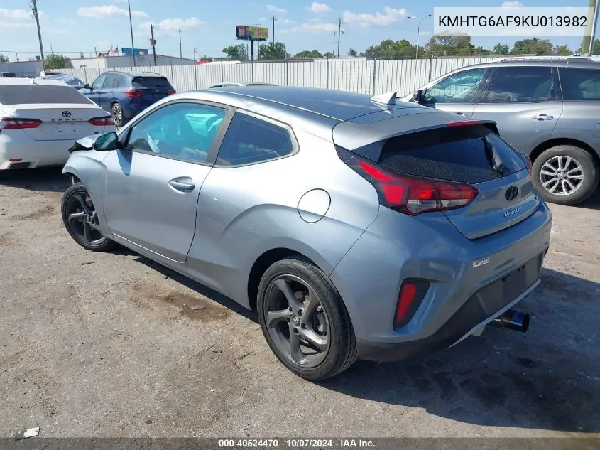 KMHTG6AF9KU013982 2019 Hyundai Veloster 2.0