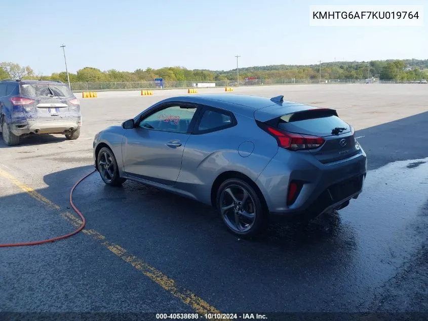 KMHTG6AF7KU019764 2019 Hyundai Veloster 2.0