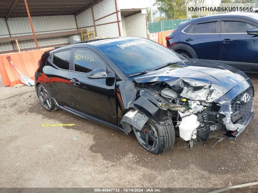 KMHTH6AB6KU015666 2019 Hyundai Veloster Turbo