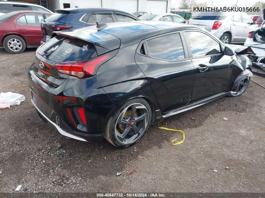 KMHTH6AB6KU015666 2019 Hyundai Veloster Turbo