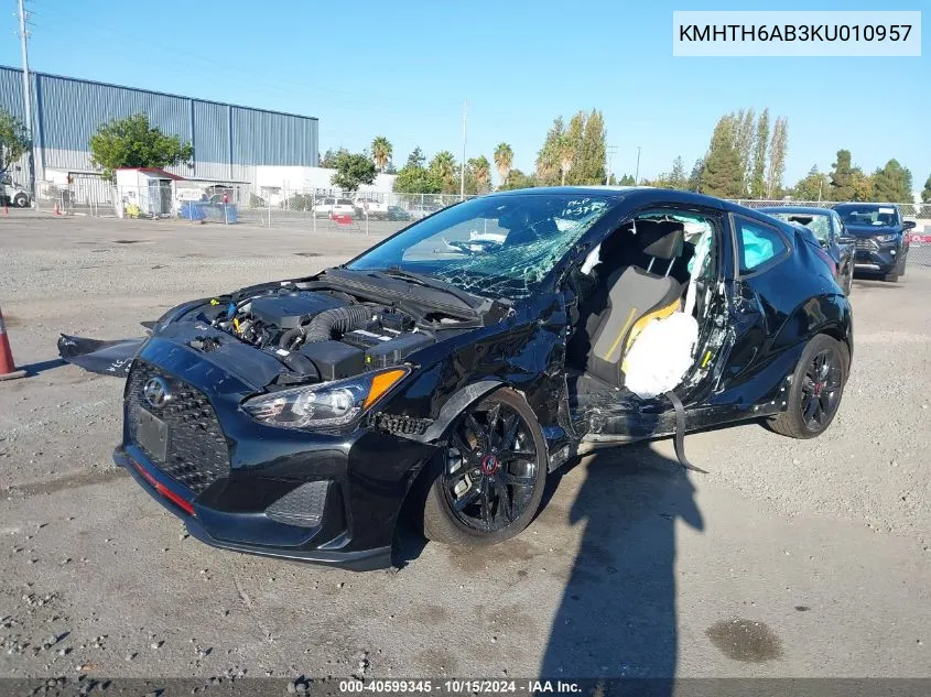 KMHTH6AB3KU010957 2019 Hyundai Veloster Turbo R-Spec