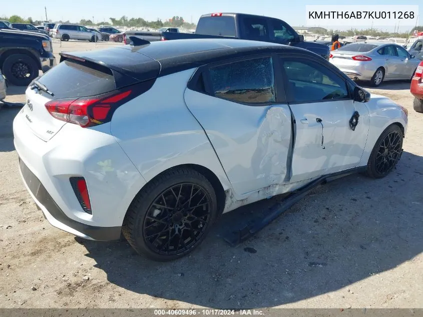 KMHTH6AB7KU011268 2019 Hyundai Veloster Turbo Ultimate