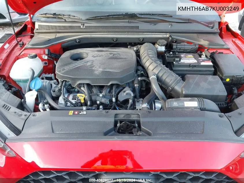 KMHTH6AB7KU003249 2019 Hyundai Veloster Turbo Ultimate