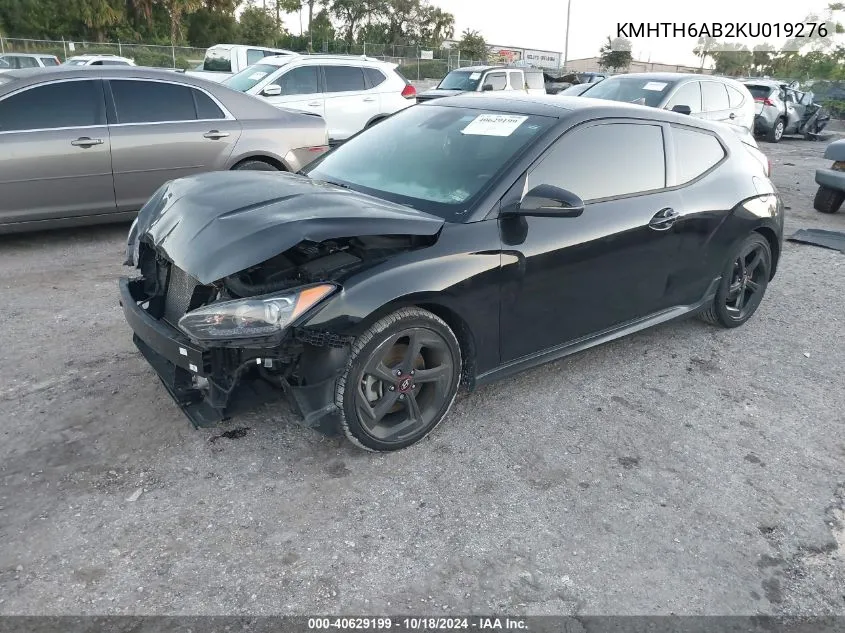 KMHTH6AB2KU019276 2019 Hyundai Veloster Turbo