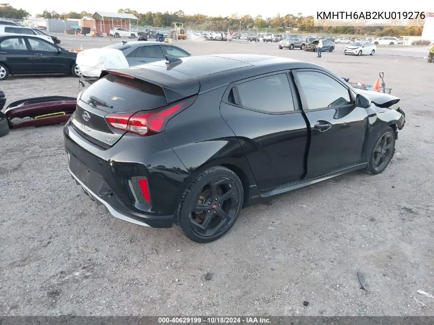 KMHTH6AB2KU019276 2019 Hyundai Veloster Turbo