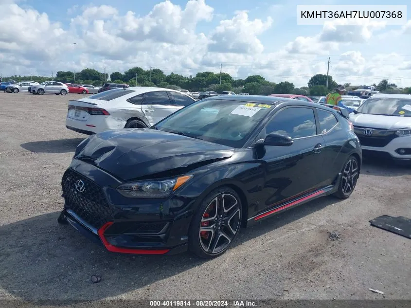 KMHT36AH7LU007368 2020 Hyundai Veloster N