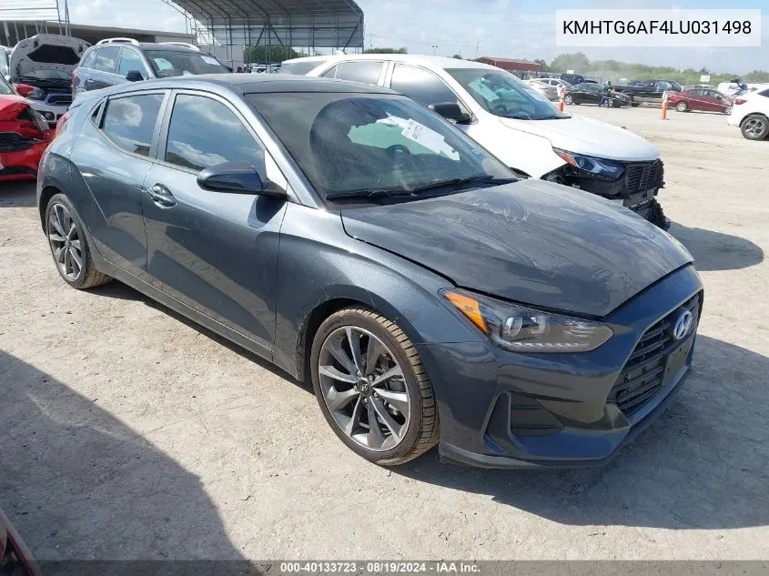 2020 Hyundai Veloster 2.0 Premium VIN: KMHTG6AF4LU031498 Lot: 40133723