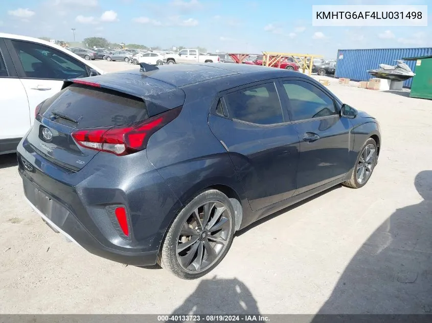 KMHTG6AF4LU031498 2020 Hyundai Veloster 2.0 Premium