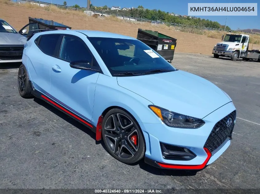 KMHT36AH4LU004654 2020 Hyundai Veloster N