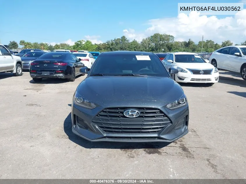 2020 Hyundai Veloster 2.0 VIN: KMHTG6AF4LU030562 Lot: 40476376