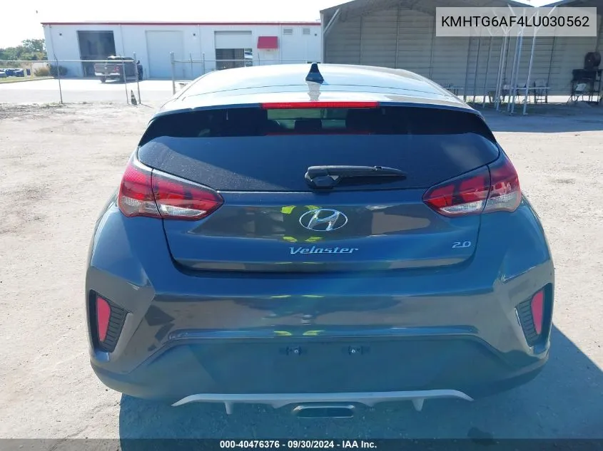 2020 Hyundai Veloster 2.0 VIN: KMHTG6AF4LU030562 Lot: 40476376