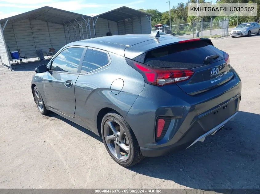 2020 Hyundai Veloster 2.0 VIN: KMHTG6AF4LU030562 Lot: 40476376