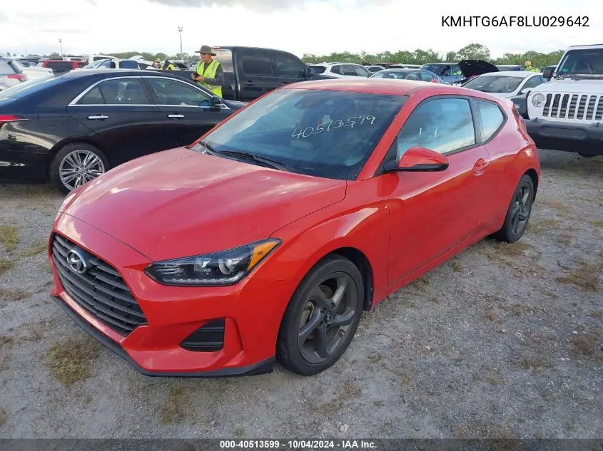 2020 Hyundai Veloster Premium VIN: KMHTG6AF8LU029642 Lot: 40513599