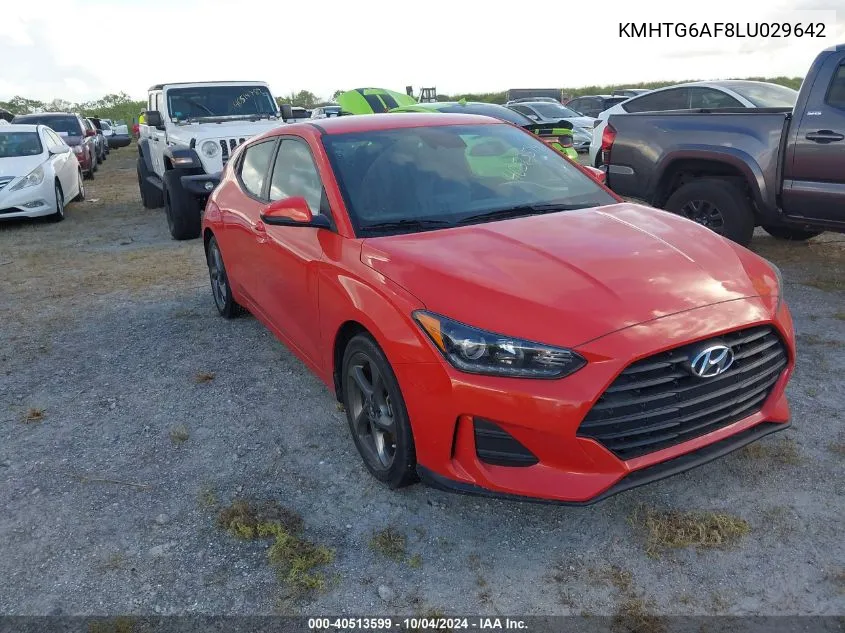 2020 Hyundai Veloster Premium VIN: KMHTG6AF8LU029642 Lot: 40513599