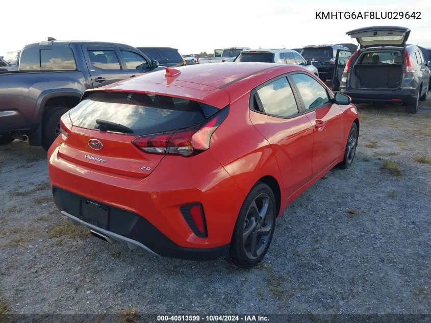 2020 Hyundai Veloster Premium VIN: KMHTG6AF8LU029642 Lot: 40513599