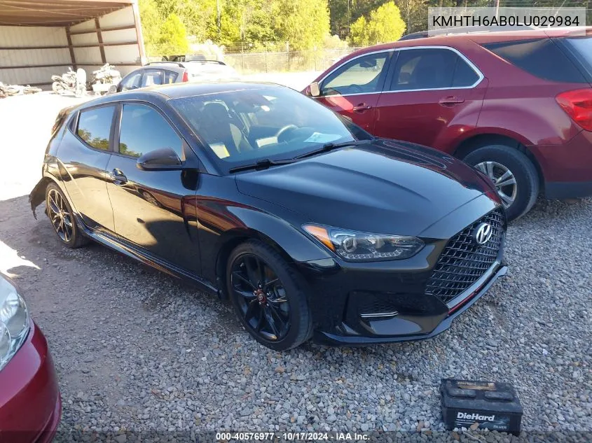 2020 Hyundai Veloster Turbo R-Spec VIN: KMHTH6AB0LU029984 Lot: 40576977