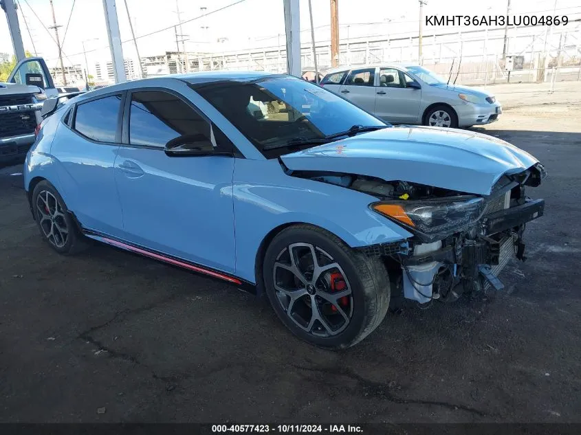 KMHT36AH3LU004869 2020 Hyundai Veloster N