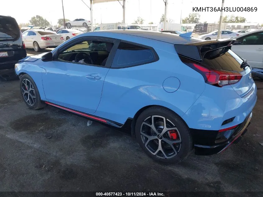 KMHT36AH3LU004869 2020 Hyundai Veloster N