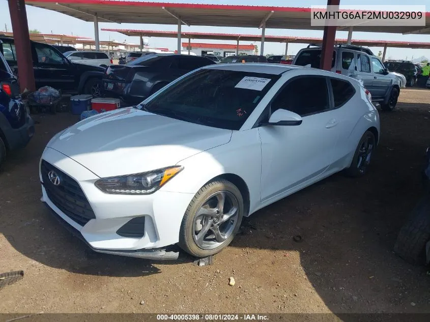 KMHTG6AF2MU032909 2021 Hyundai Veloster 2.0