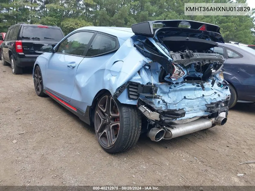 KMHT36AHXNU013829 2022 Hyundai Veloster N