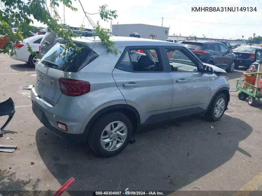 2022 Hyundai Venue Se VIN: KMHRB8A31NU149134 Lot: 40304007