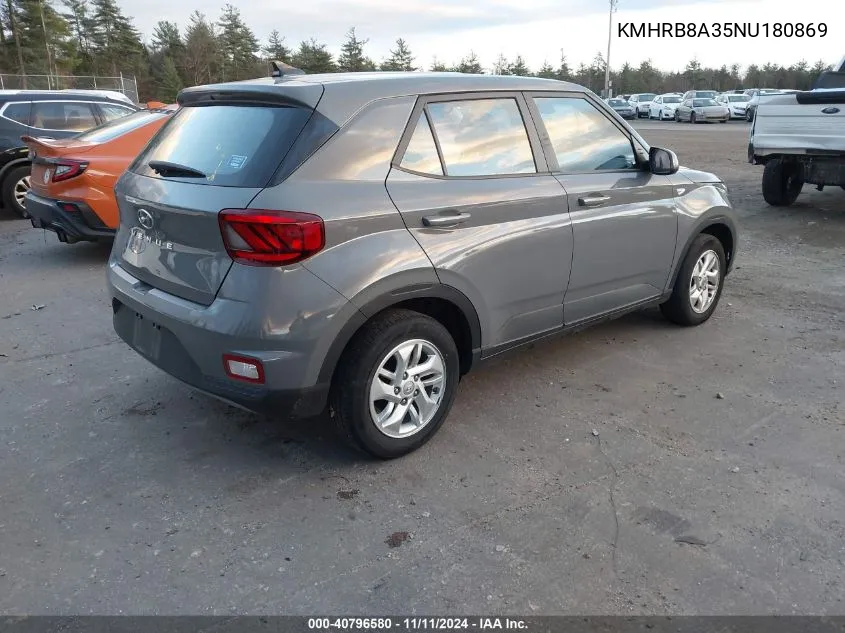 2022 Hyundai Venue Se VIN: KMHRB8A35NU180869 Lot: 40796580