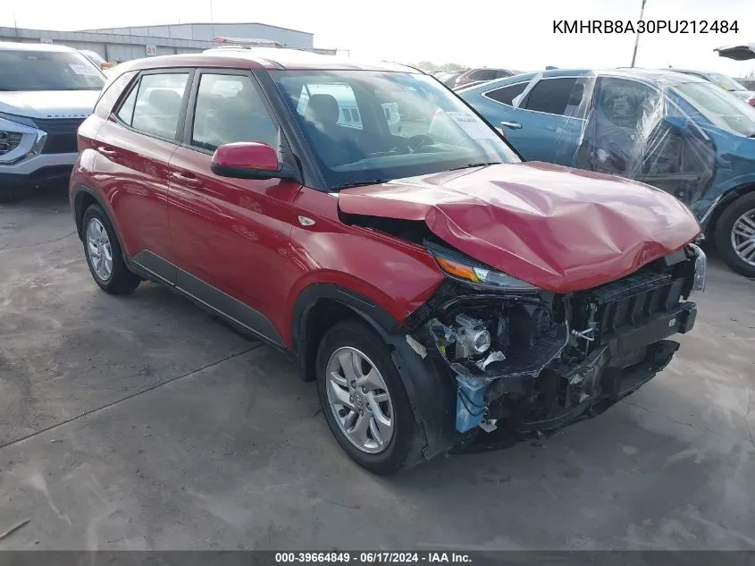 2023 Hyundai Venue Se VIN: KMHRB8A30PU212484 Lot: 39664849