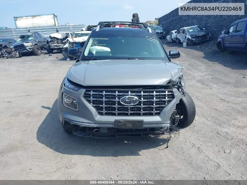 2023 Hyundai Venue Limited VIN: KMHRC8A34PU220469 Lot: 40408364