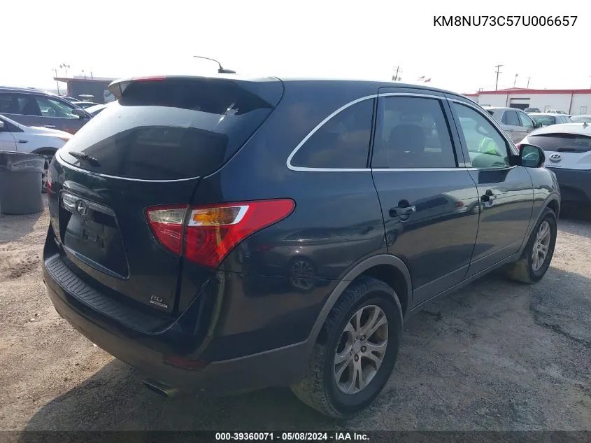 2007 Hyundai Veracruz Gls/Limited/Se VIN: KM8NU73C57U006657 Lot: 39360071