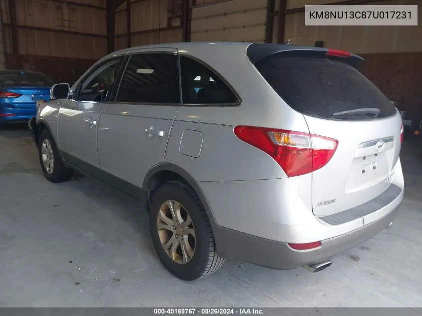 KM8NU13C87U017231 2007 Hyundai Veracruz Gls/Limited/Se