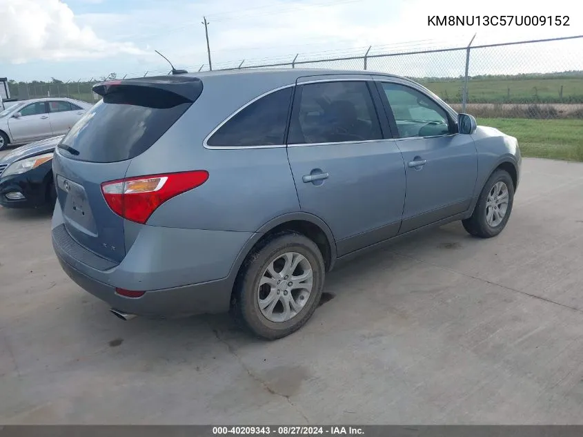 2007 Hyundai Veracruz Gls/Limited/Se VIN: KM8NU13C57U009152 Lot: 40209343