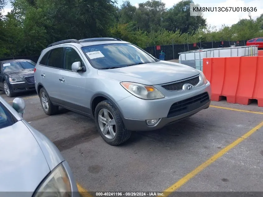 2007 Hyundai Veracruz Gls/Limited/Se VIN: KM8NU13C67U018636 Lot: 40241196