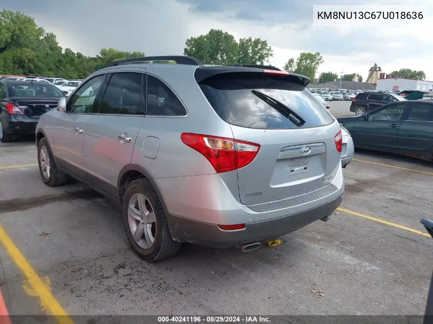 KM8NU13C67U018636 2007 Hyundai Veracruz Gls/Limited/Se