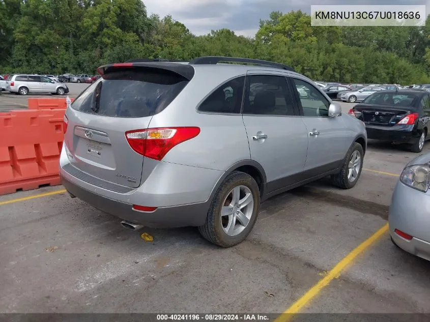 KM8NU13C67U018636 2007 Hyundai Veracruz Gls/Limited/Se