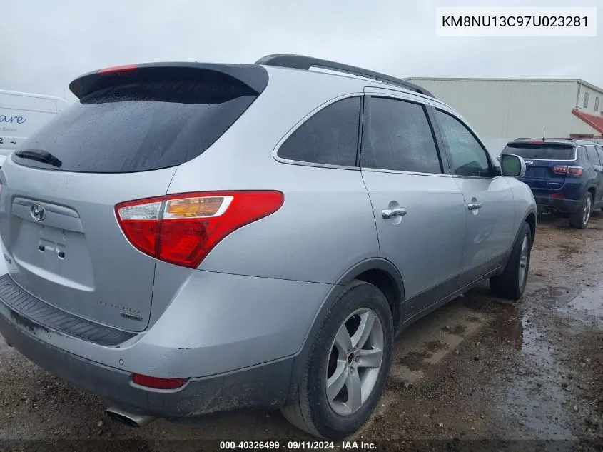 2007 Hyundai Veracruz Gls/Limited/Se VIN: KM8NU13C97U023281 Lot: 40326499