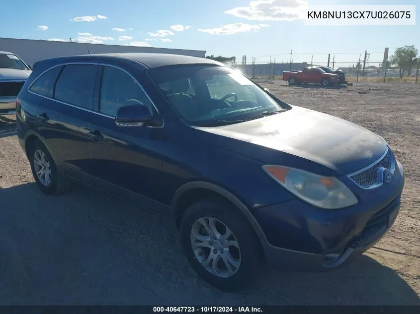 2007 Hyundai Veracruz Gls/Limited/Se VIN: KM8NU13CX7U026075 Lot: 40647723