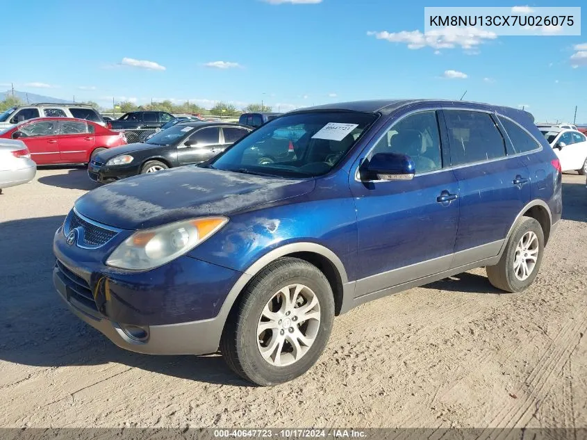 2007 Hyundai Veracruz Gls/Limited/Se VIN: KM8NU13CX7U026075 Lot: 40647723