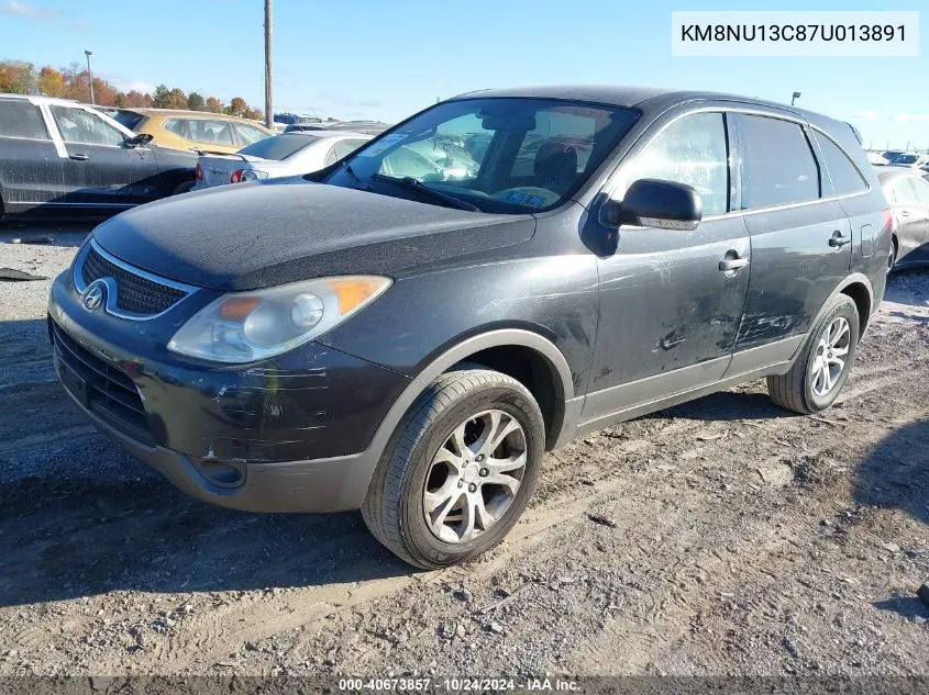 2007 Hyundai Veracruz Gls/Se/Limited VIN: KM8NU13C87U013891 Lot: 40673857