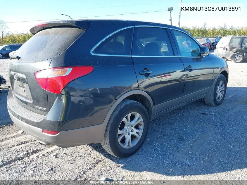 2007 Hyundai Veracruz Gls/Se/Limited VIN: KM8NU13C87U013891 Lot: 40673857