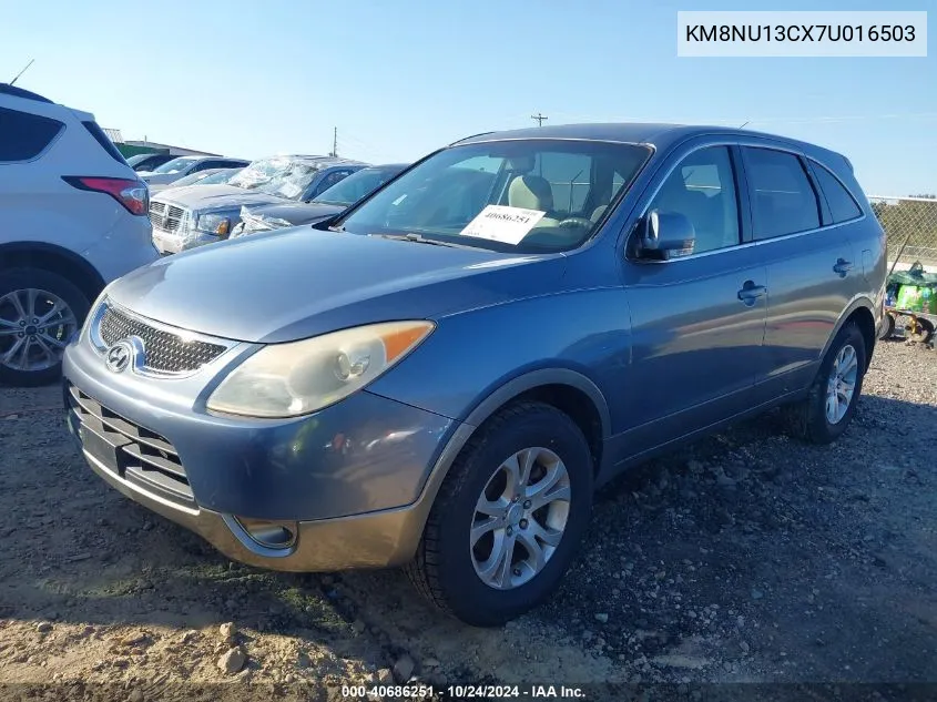 2007 Hyundai Veracruz Gls/Limited/Se VIN: KM8NU13CX7U016503 Lot: 40686251