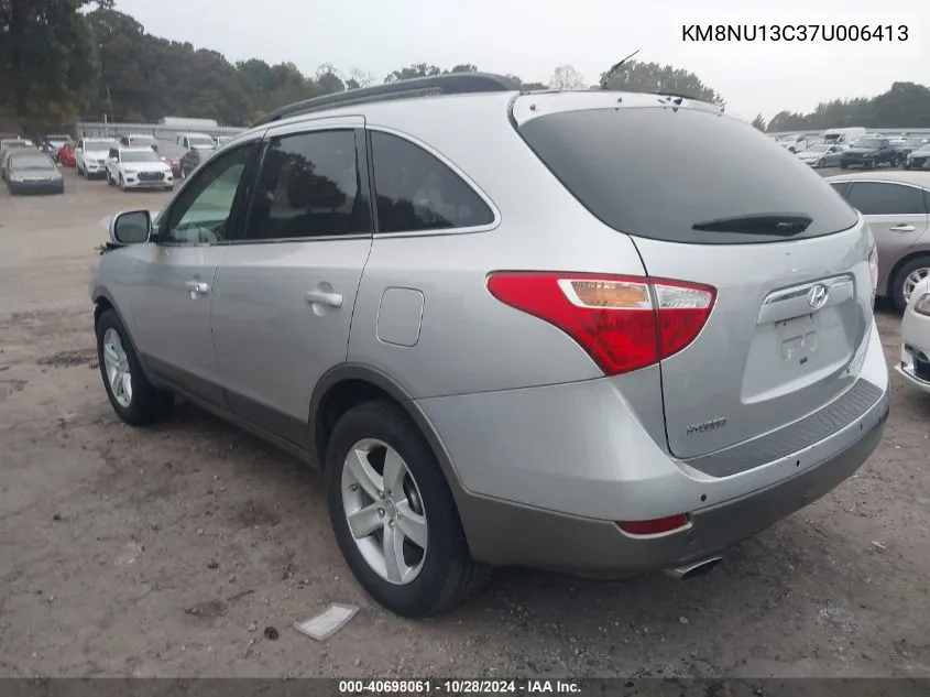 2007 Hyundai Veracruz Gls/Limited/Se VIN: KM8NU13C37U006413 Lot: 40698061