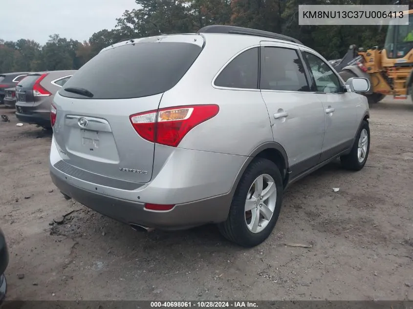 2007 Hyundai Veracruz Gls/Limited/Se VIN: KM8NU13C37U006413 Lot: 40698061